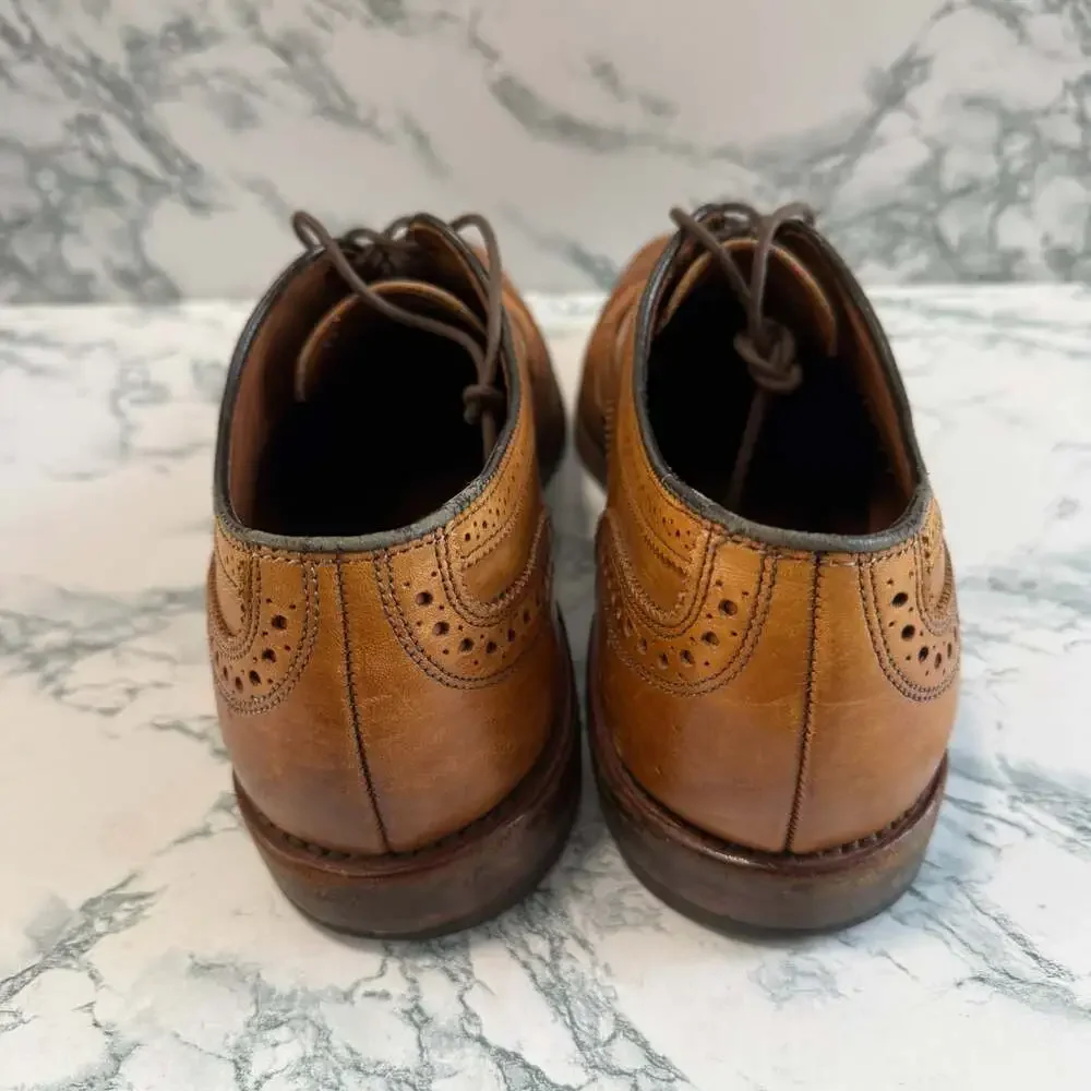 Allen Edmonds Men 11D Mcallister Wingtip Oxford Dress Shoe Business Casual Brown